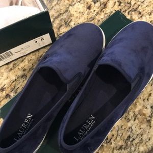 Ralph Lauren Blue Velvet Loafers